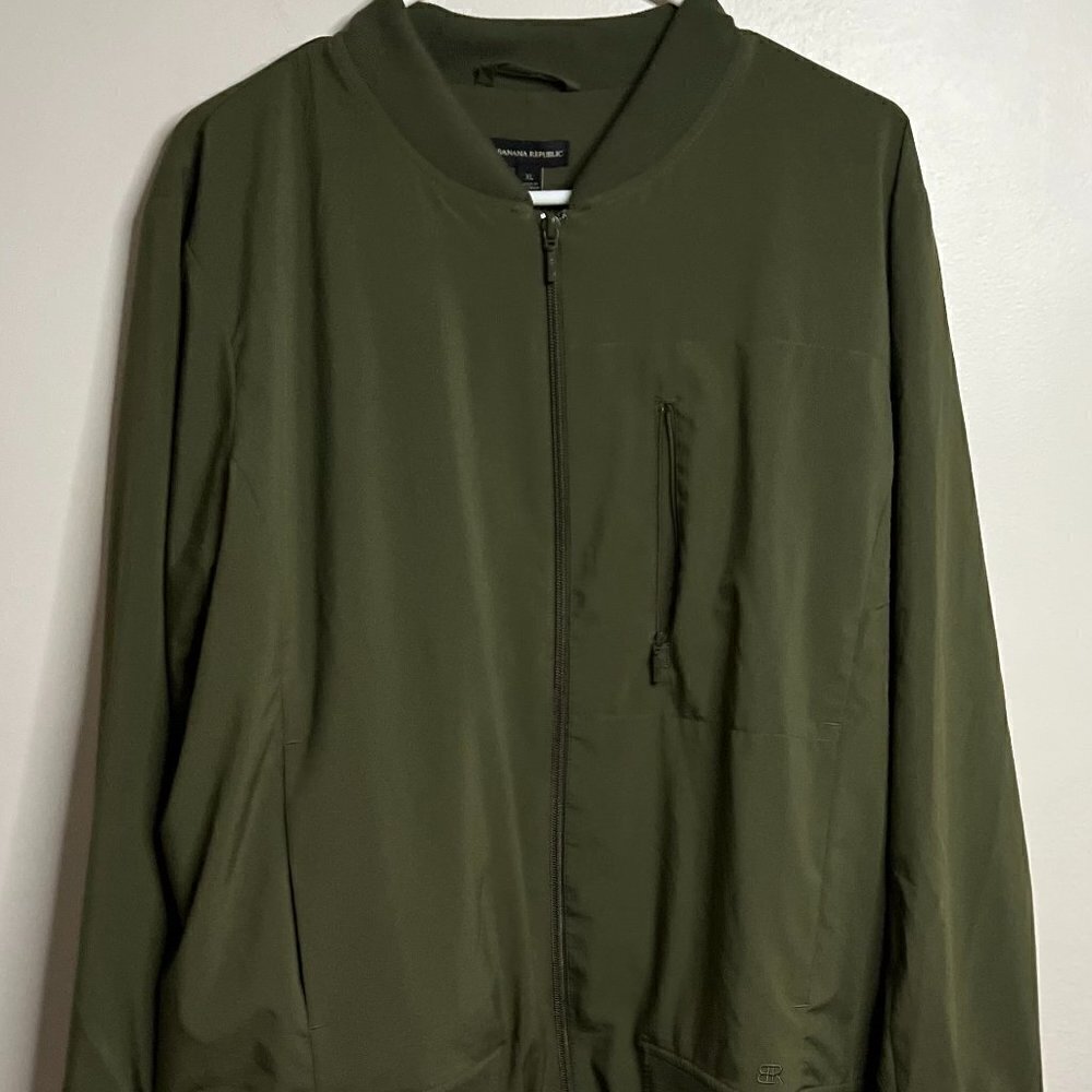 Banana Republic Women's Olive Bomber Jacket Size XL